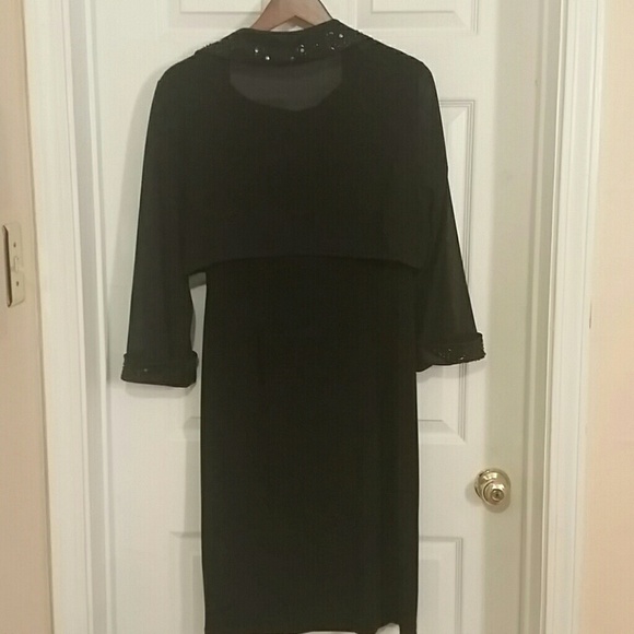 Dark blue two piece dress - Picture 2 of 3